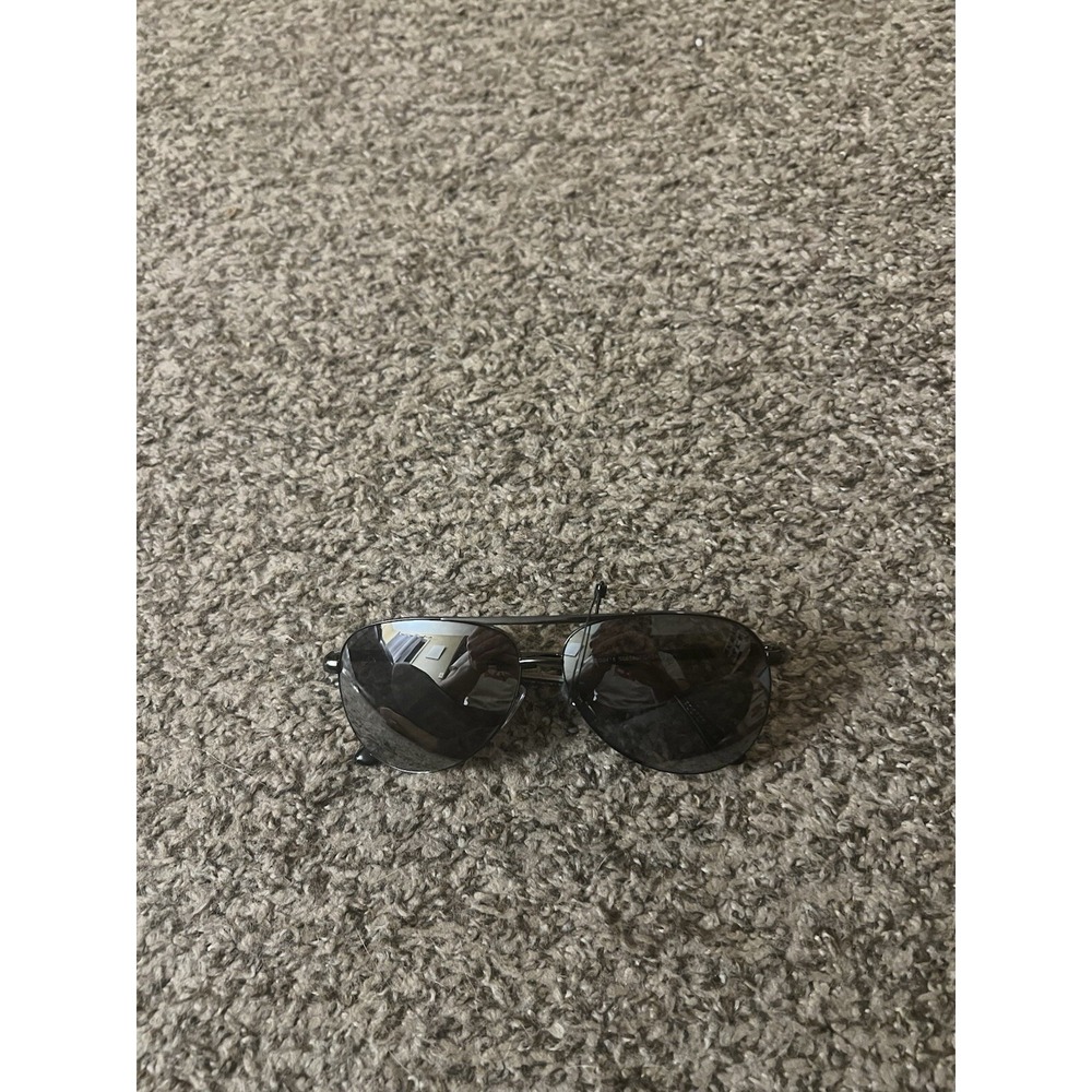 Foster Grant Mens Metal Black Aviator Sunglass 8‎  NEW!!